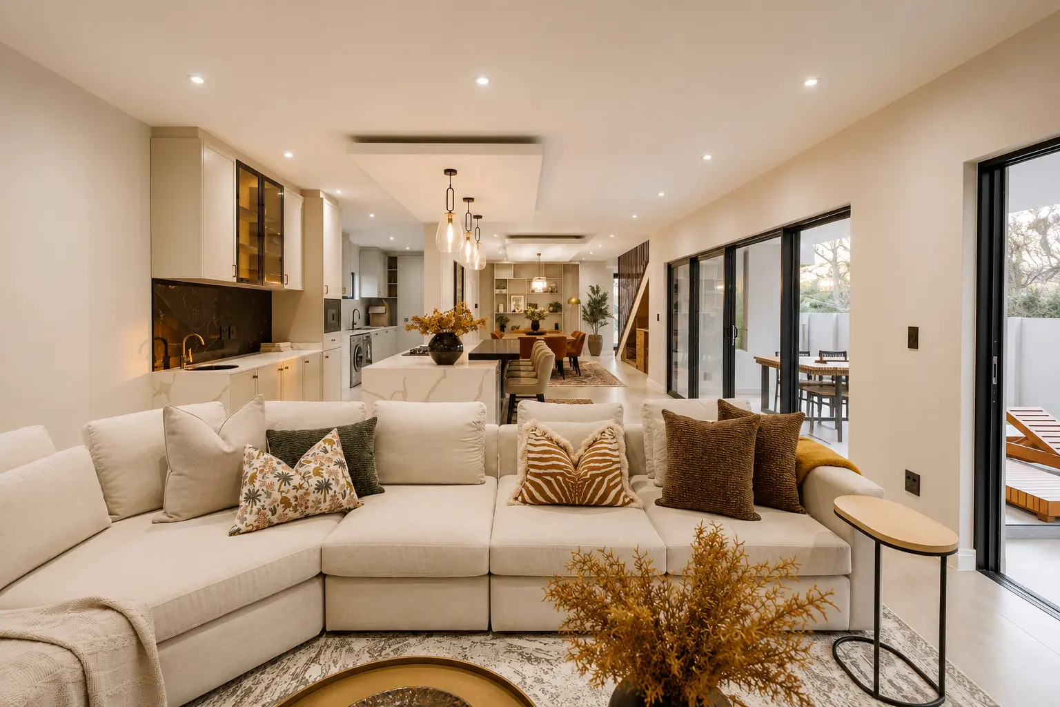 Open-Plan Dining & Lounge Flow